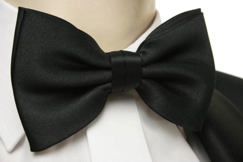 Komplet - pas smokingowy, mucha i butonierka