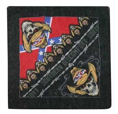 Bandamka w Czaszkę Kowboja, Bandana, 100% Bawełna, Chusta Ochronna na Twarz -ALTIES