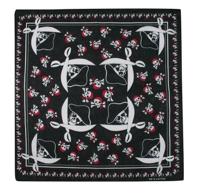 Bandamka w Czaszki, Piraci, Miecze, Bandana, 100% Bawełna, Chusta Ochronna na Twarz -ALTIES