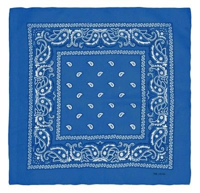 Bandana, Morska, Niebieska, Bandamka Męska, 100% Bawełna, Wzór Paisley -Pako Jeans