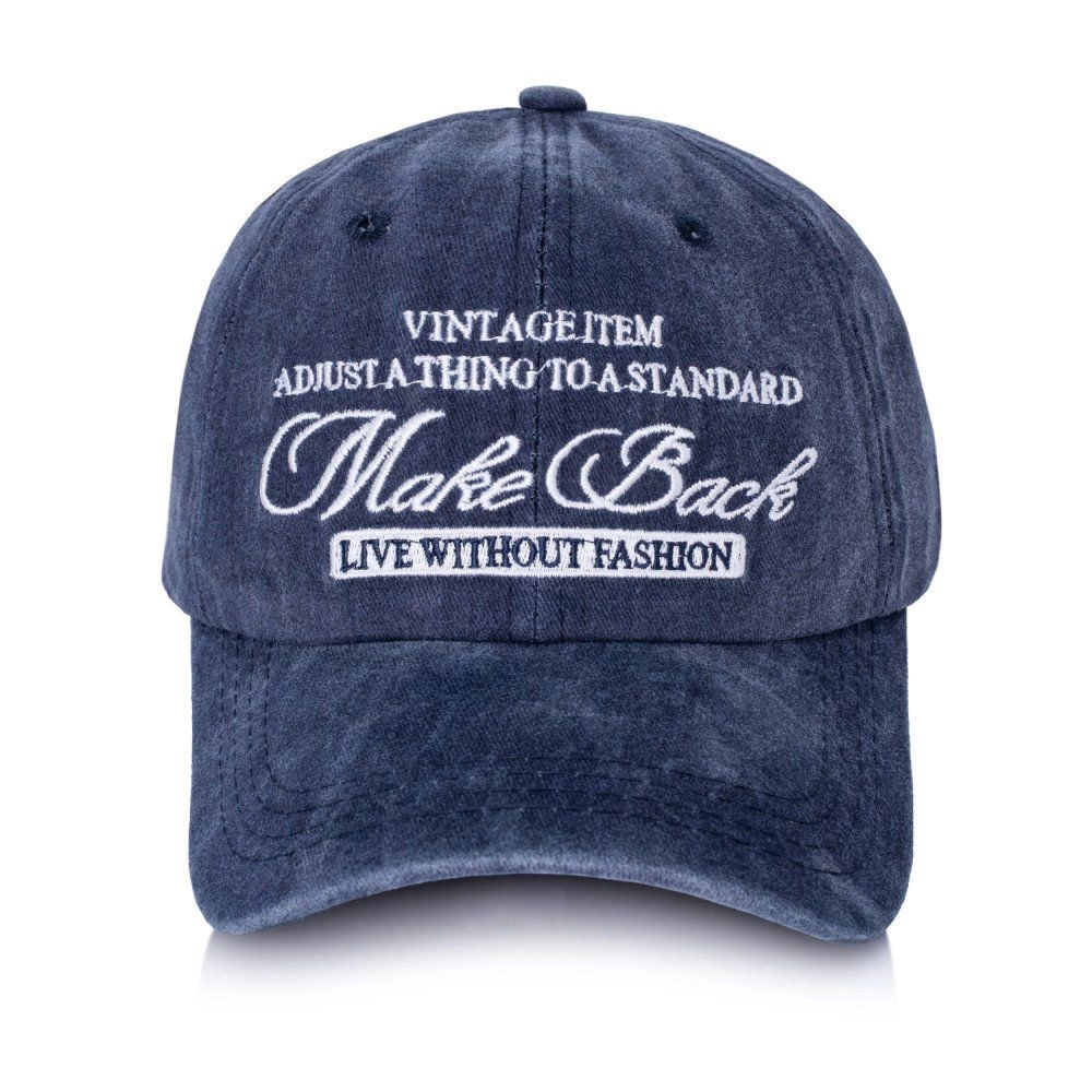 Bawełniana Bejsbolówka (Czapka z Daszkiem) - Pako Jeans - Vintage, Granat