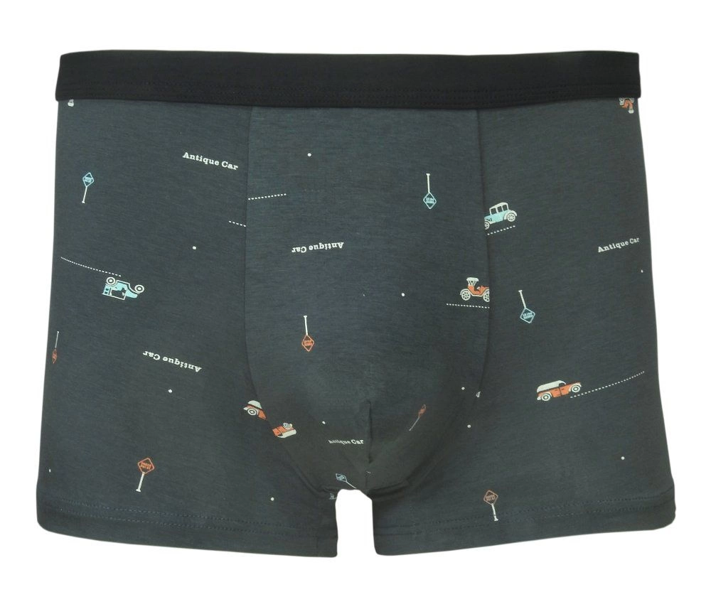 Bokserki Obcisłe, Grafitowe w Samochody, Bawełniane, Majtki z Elastanem -ALTIES