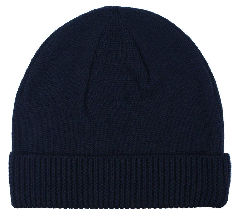 Ciepła, Wełnina Czapka (Beanie) - V. Fraas - Granatowa