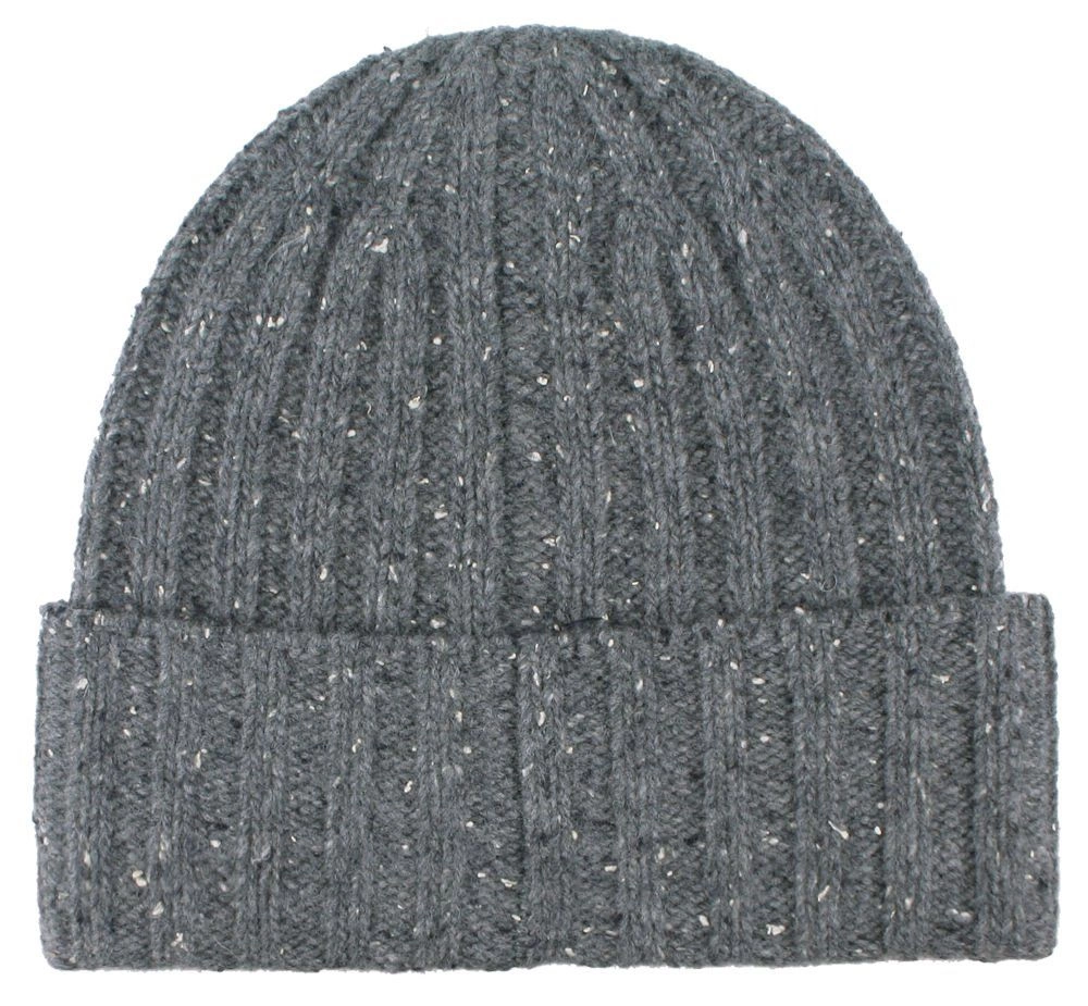 Ciepła, Wełnina Czapka (Beanie) - V. Fraas - Popiel, Melanż