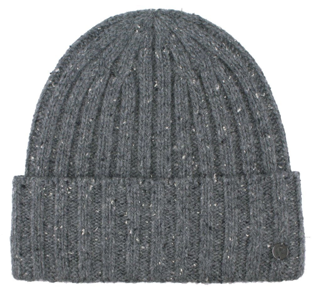 Ciepła, Wełnina Czapka (Beanie) - V. Fraas - Popiel, Melanż