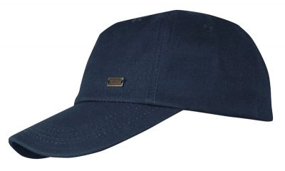 Czapka z Daszkiem, Granatowa z Gumką, Bawełniana, Jesienno-Zimowa, Męska -Pako Jeans