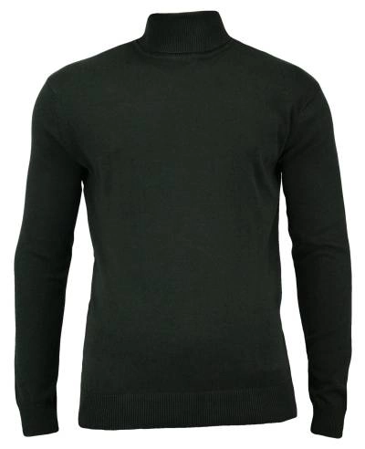 Golf Elegancki, Modny Męski - Brave Soul - 100% BAWEŁNA -  Khaki