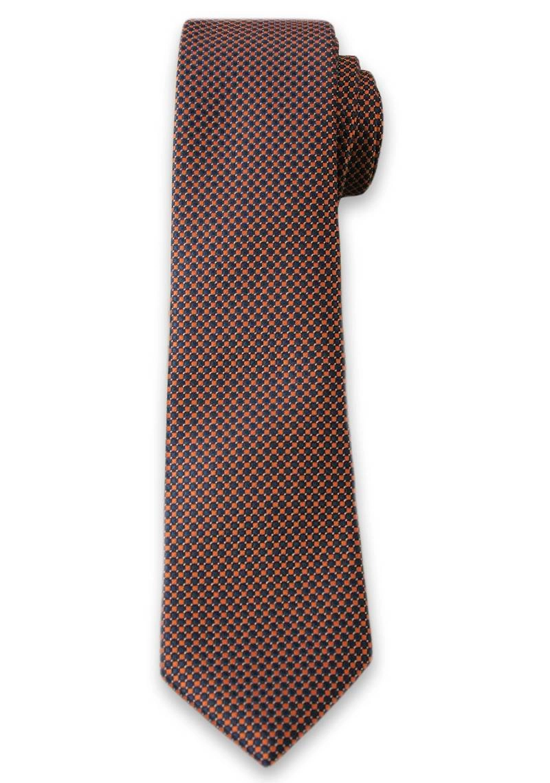 Elegancki Krawat Męski w Drobne Groszki, Kropki - 6 cm - Alties, Kolorowy