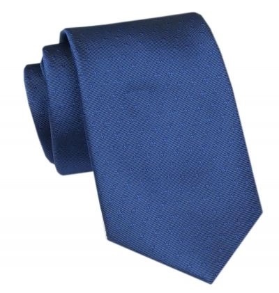 Elegancki Krawat Męski Angelo di Monti - Niebieski z Delikatną Fakturą