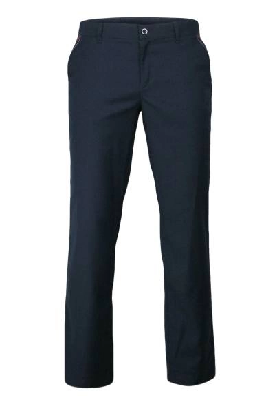 Eleganckie, Garniturowe Spodnie Męskie, Zwężane Nogawki, Atramentowe