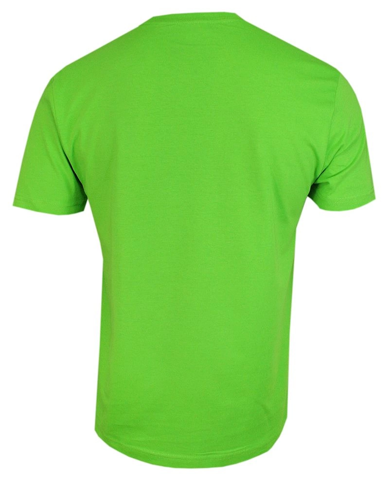 Jasny Zielony Bawełniany T-Shirt Męski Bez Nadruku -STEDMAN- Koszulka, Krótki Rękaw, Basic, U-neck