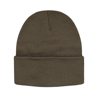 Jednokolorowa Czapka Zimowa Typu Beanie – Zimowa - Khaki