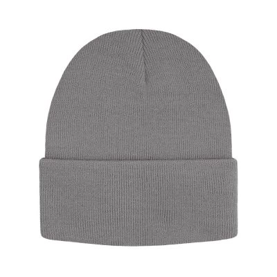 Jednokolorowa Czapka Zimowa Typu Beanie – Zimowa - Szara