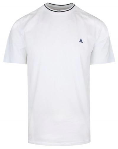 Jednokolorowa Męska Koszulka (T-Shirt) - Pako Jeans - Biała