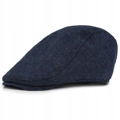 Kaszkiet Wełniany, Jesienno-Zimowy - Pako Jeans - Granat