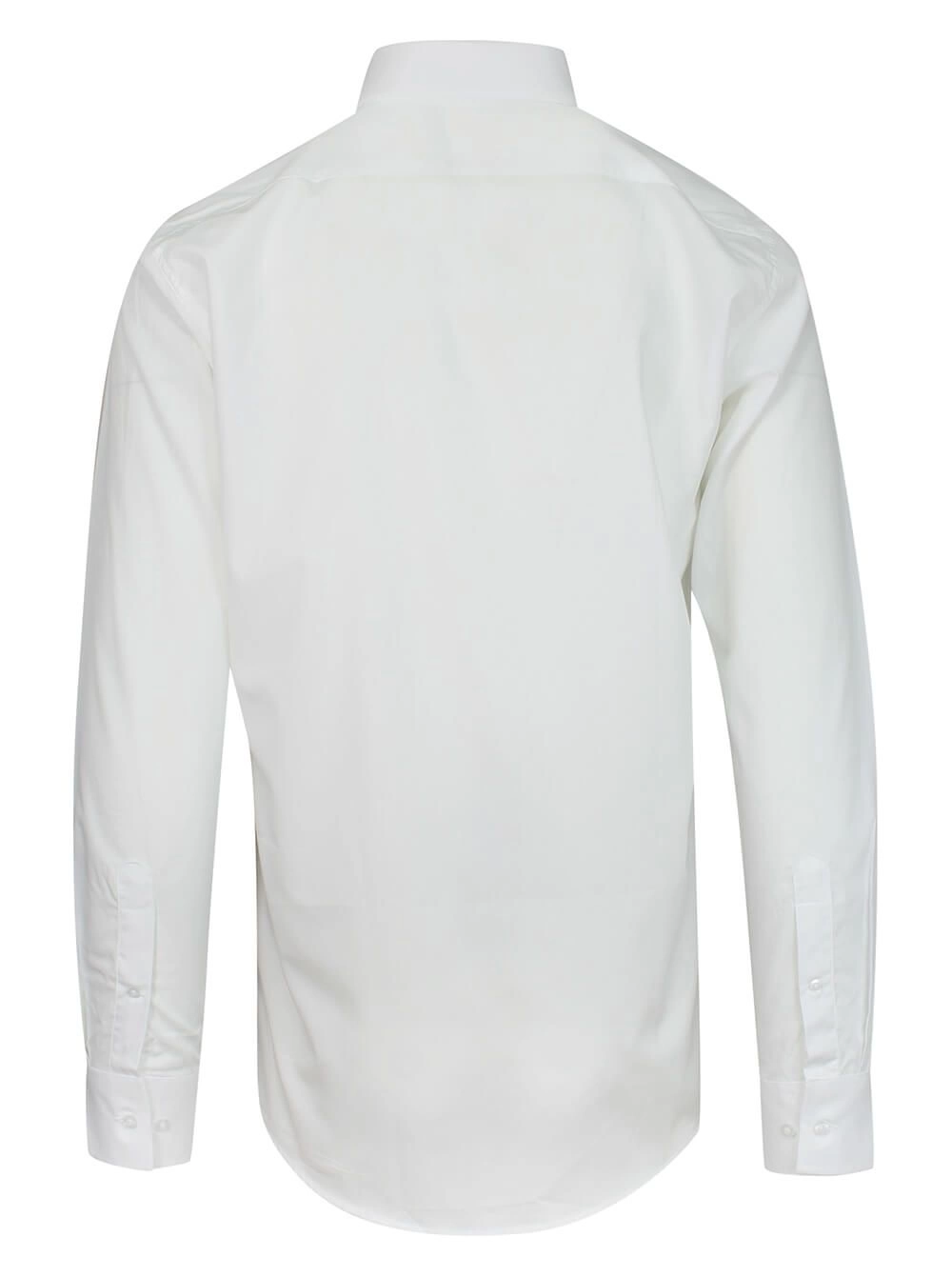 Koszula Męska, Elegancka Biała z Długim Rękawem, 100% Bawełna, Taliowana -CHIAO