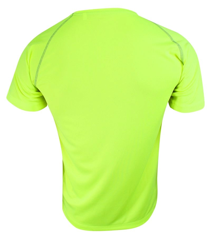 Koszulka T-shirt, Żółta, Sportowa, ACTIVE-DRY Poliester, Raglanowe Rękawy, Jaskrawa