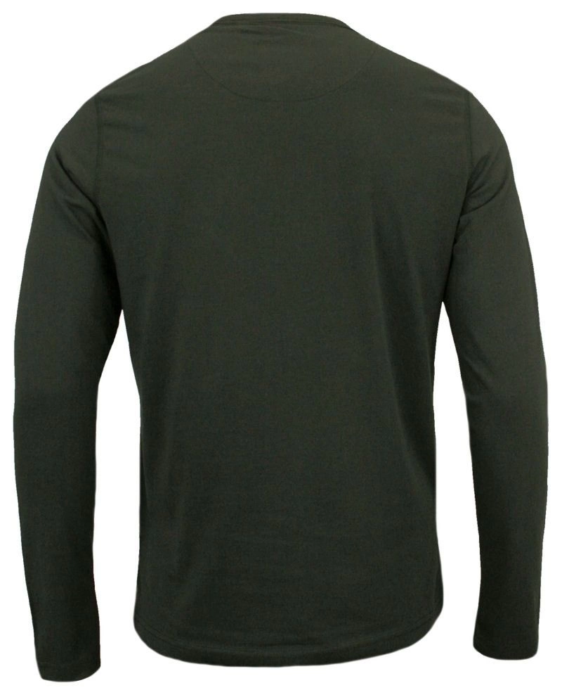 Koszulka Zielona, Khaki z Długim Rękawem, Longsleeve, T-shirt Męski -BRAVE SOUL