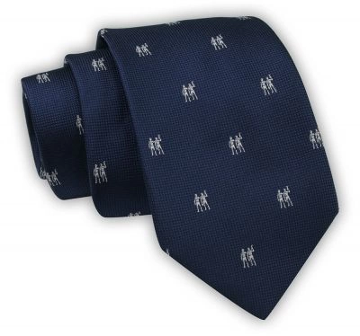 Krawat Alties (7 cm) - Znaki Zodiaku: BLIŹNIĘTA