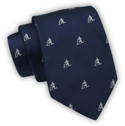 Krawat Alties (7 cm) - Znaki Zodiaku: WODNIK