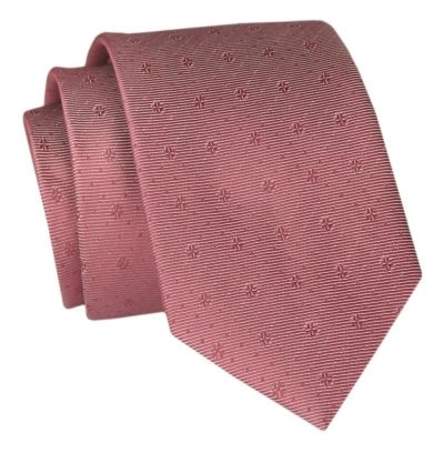 Krawat Angelo di Monti - Brudny Róż, Drobny Wzór