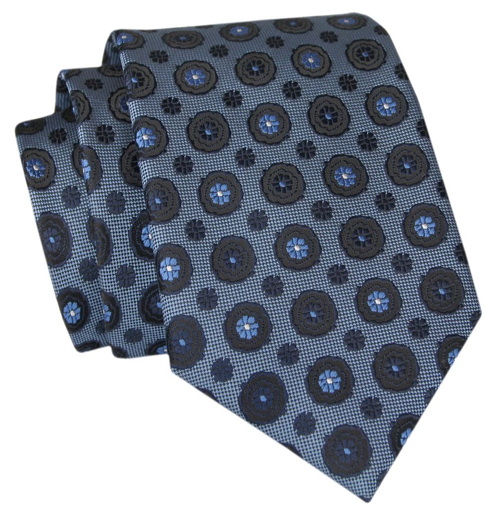 Krawat Angelo di Monti - Odcienie Niebieskiego, Grochy