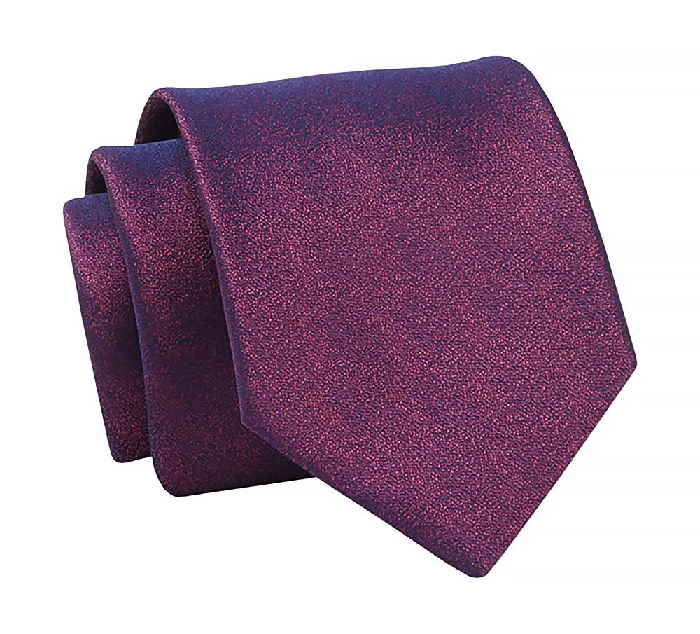 Krawat Różowy Melanżowy, Fuksjowy, 7 cm, Elegancki, Klasyczny, Męski -ALTIES