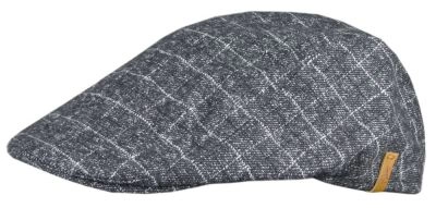 Lekko Ocieplony Kaszkiet - Alties - Drobna Kratka - Grafitowy