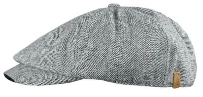 Lekko Ocieplony Męski Kaszkiet - Alties - Krój Peaky Blinders - Popiel