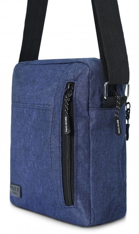 Męska, Materiałowa Torebka, Saszetka, Listonoszka - Pako Jeans - Granat