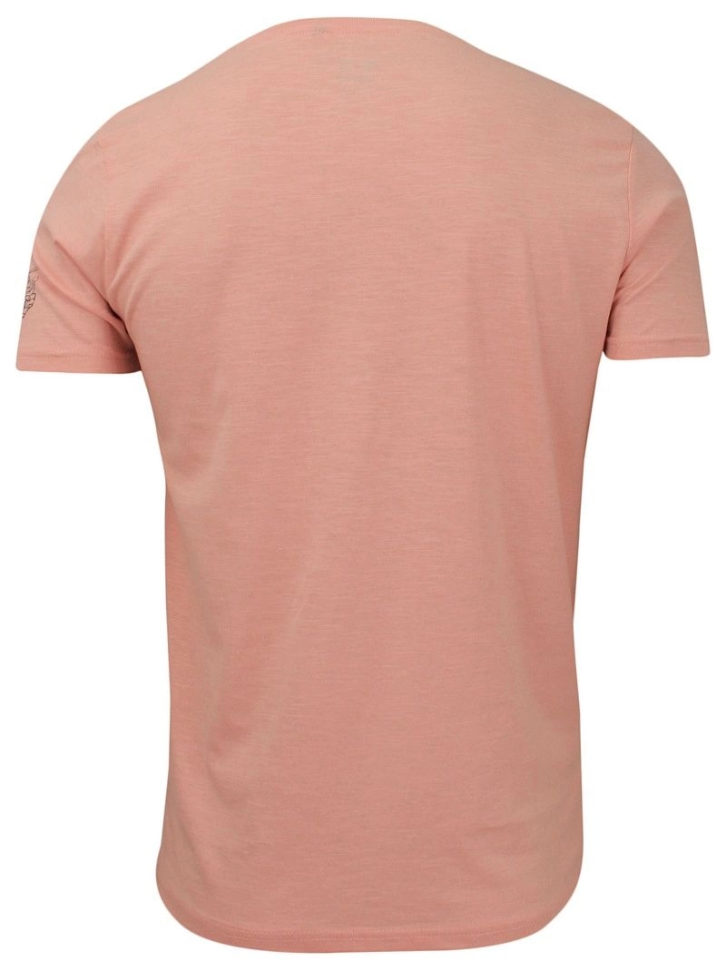 Męska, Różowa Koszulka (T-shirt) - Brave Soul - Hipis pod Palmą
