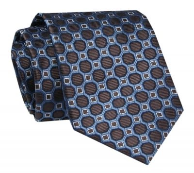 Męski Krawat - ALTIES - Klasyczny - Motyw Geometryczny
