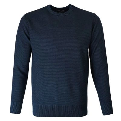 Męski Sweter Pako Jeans - Wełniany - Granatowy Melanż