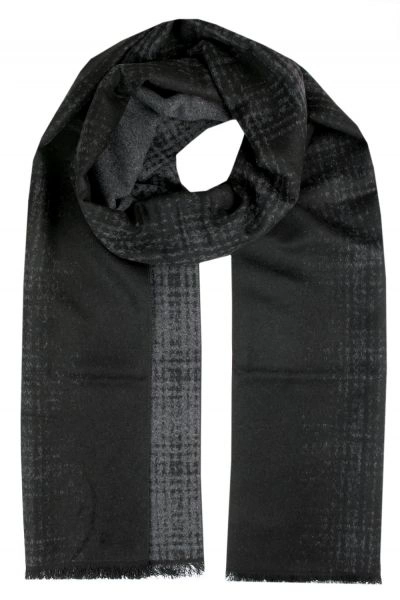 Męski Szalik z Wiskozy - Alties - Grafitowy