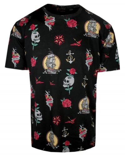 Męski T-Shirt - Brave Soul - Pirackie Motywy - Czarny