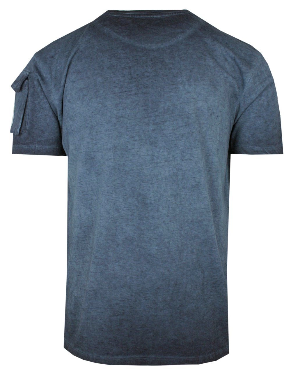 Męski T-Shirt - Vintage Look - Brave Soul - Granatowa