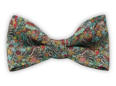 Mucha Męska, Kolorowa, Kino, Klaps, Taśmy Filmowe, Bez Poszetki -EM Men's Accessories