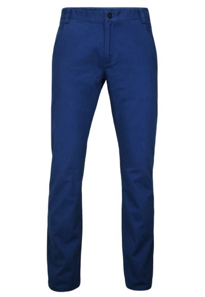 Niebieskie Eleganckie, Męskie Spodnie, 100% BAWEŁNA -CHIAO- Chinosy