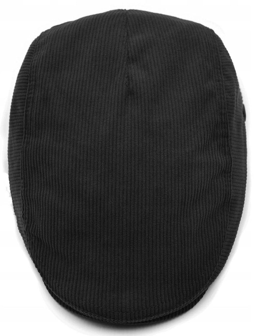 Ocieplany, Sztruksowy Kaszkiet - Pako Jeans - Czarny