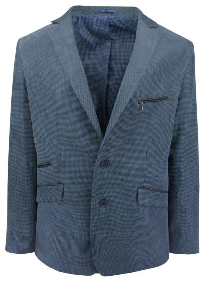 Granatowa, Taliowana Marynarka, 2 Guziki - Casino, Męska