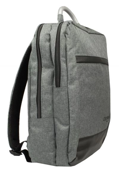 Plecak, Szary Solidny, Duży z Kieszonką na Laptopa, Usztywniony Tył -BAG STREET