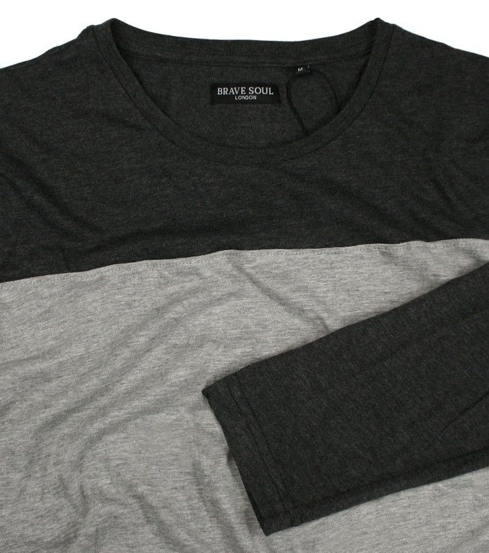 Popielato Szary T shirt (Koszulka) Długi Rękaw, Longsleeve Popielato Szary T shirt (Koszulka) Długi Rękaw, Longsleeve