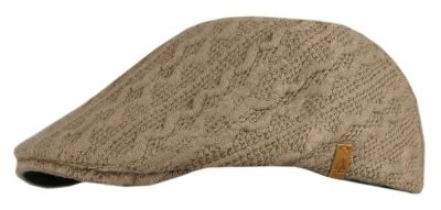 Przejściowy, Lekko Ocieplony Kaszkiet - Alties - Dziergany Materiał (KNIT) - Beż