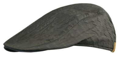 Przejściowy, Lekko Ocieplony Kaszkiet - Alties - Tłoczona Tkanina - Khaki