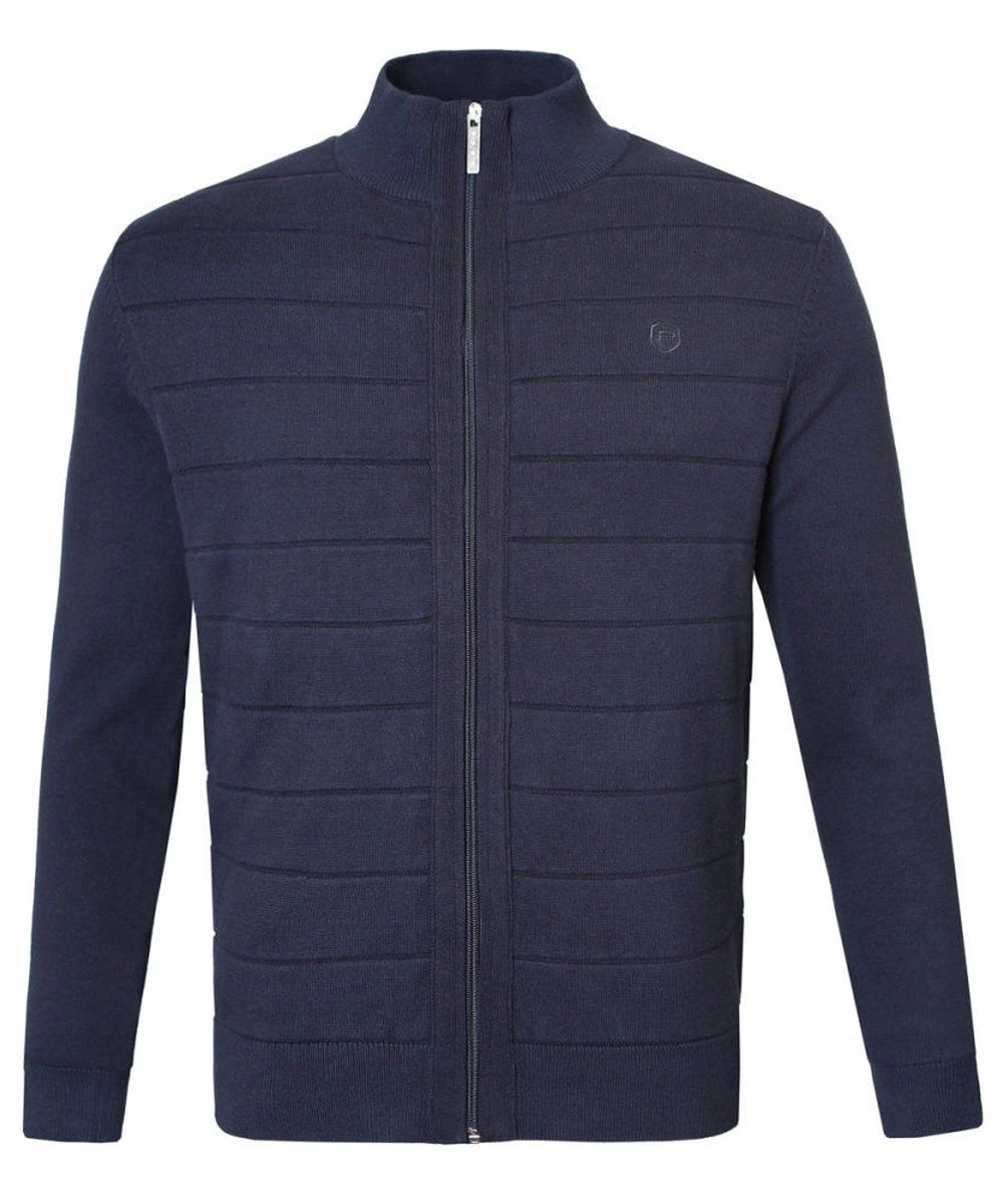 Rozpinany Sweter Męski (Kardigan)  - Pako Jeans - Granatowy