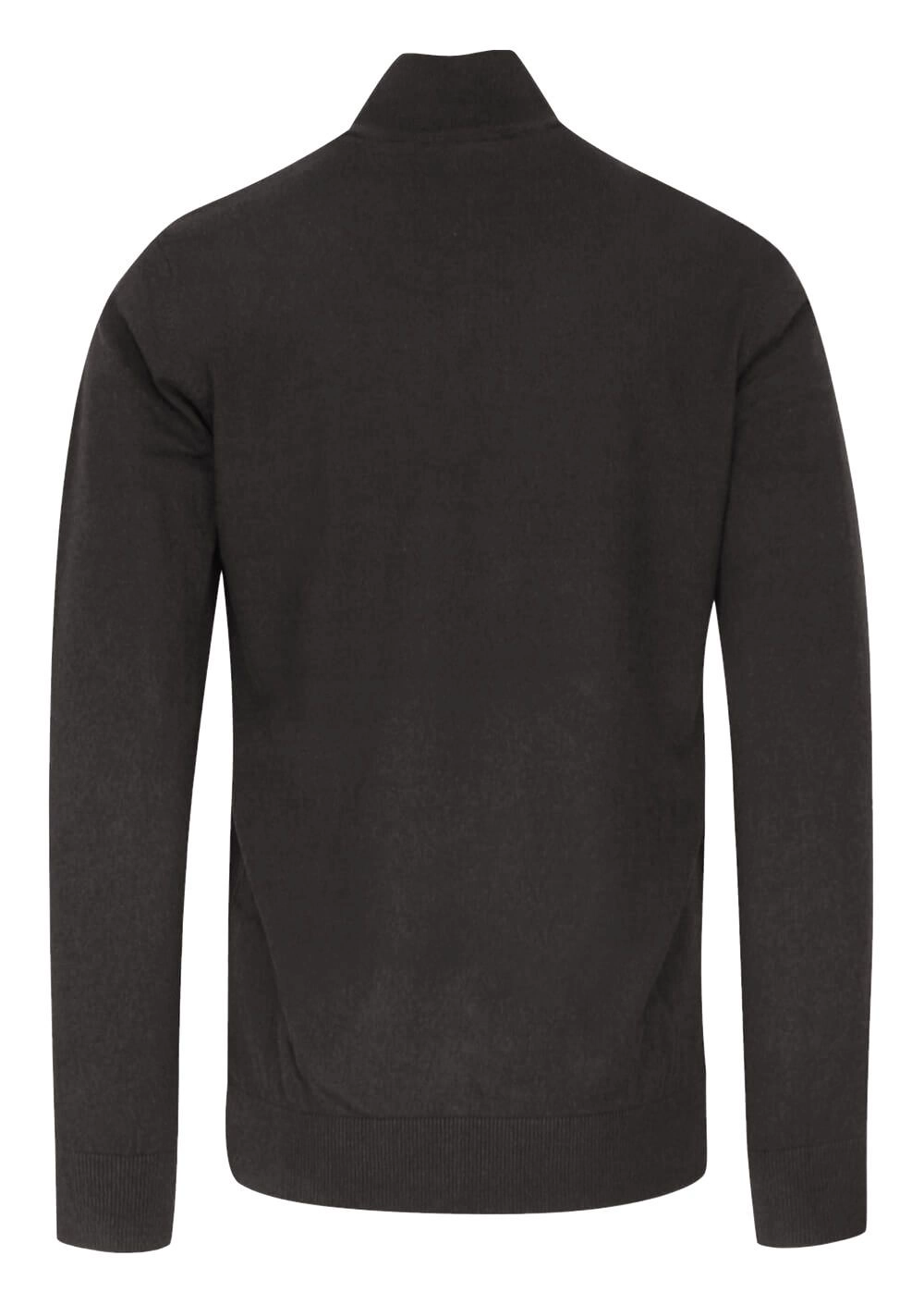 Sweter Popielaty, Góra Zapinana na Zamek, z Wysoką Stójką, Męski -BRAVE SOUL