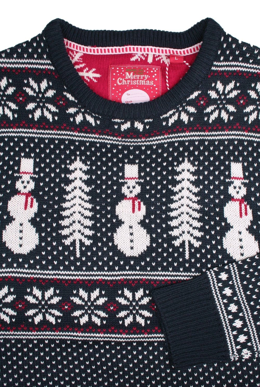 Sweter Świąteczny w Norweski Wzór - Granatowy