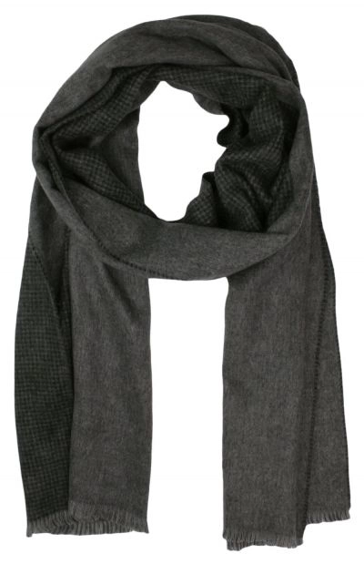 Szalik, Popielaty, Dwustronny, Miękki, Firmy V.Fraas -Cashmink- Elegancki, Męski