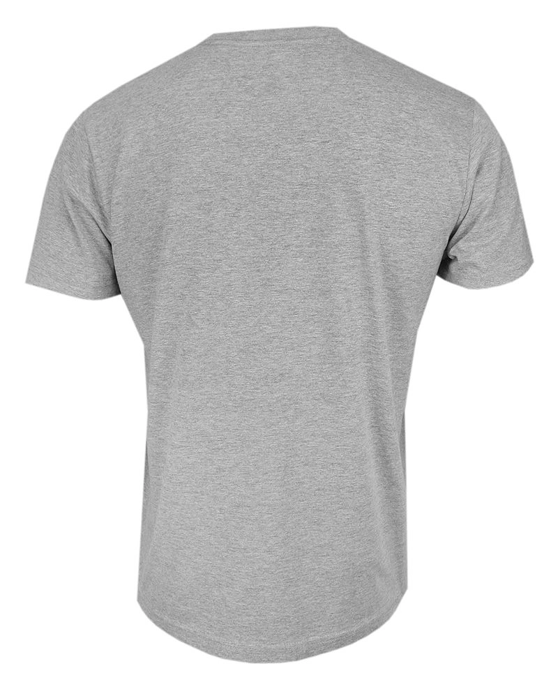 Szary Bawełniany T-Shirt Męski Bez Nadruku -STEDMAN- Koszulka, Krótki Rękaw, Basic, U-neck