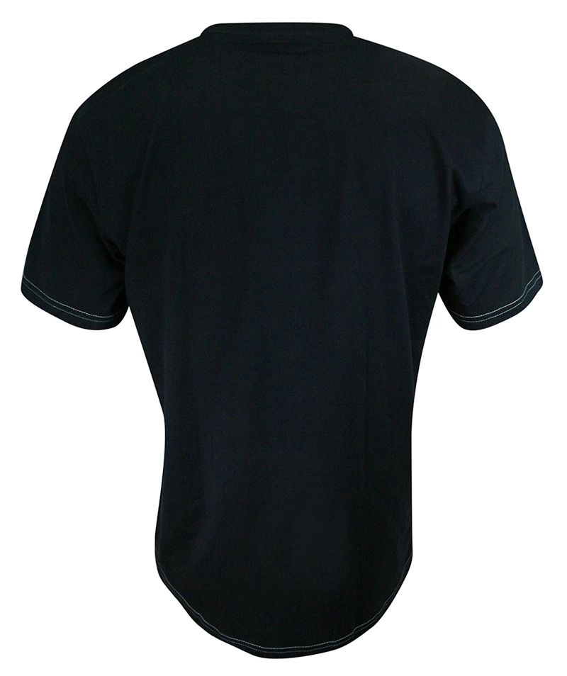 T-shirt Bawełniany, Granatowy z Cukierkowym Nadrukiem, Męski, Krótki Rękaw, U-neck -PAKO JEANS